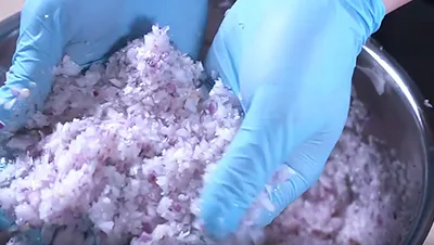Cutting onions